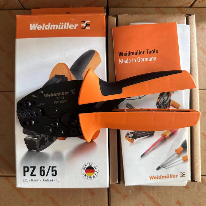 Weidmuller PZ6/5 PZ 6/5 9011460000 Hand Ratcheting Crimp Tool for Wire Ferrules